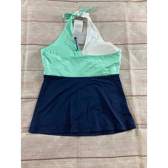 NWT Women's Fila Color Block Tankini Halter Top - Medium - Picture 8 of 12